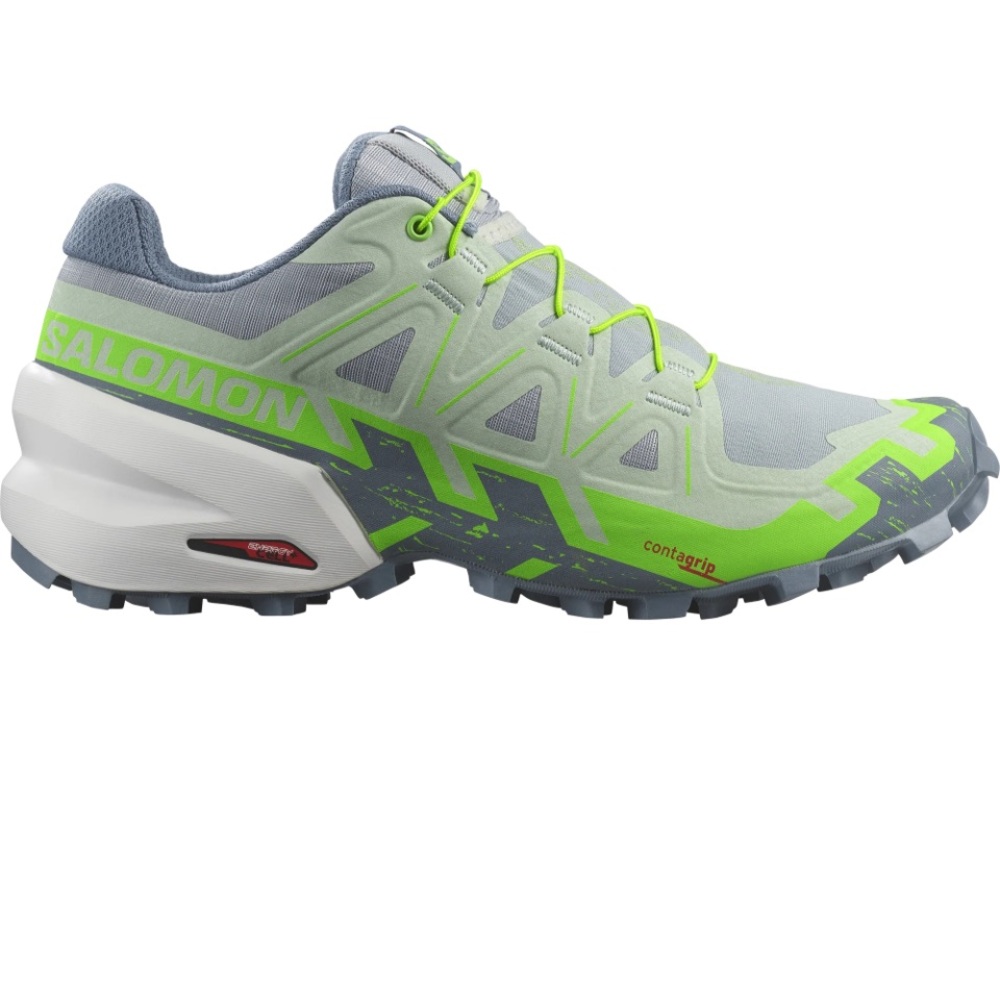 Salomon Speedcross 6 Lime and Gray Trail Runners
Size 7.5
Worn once